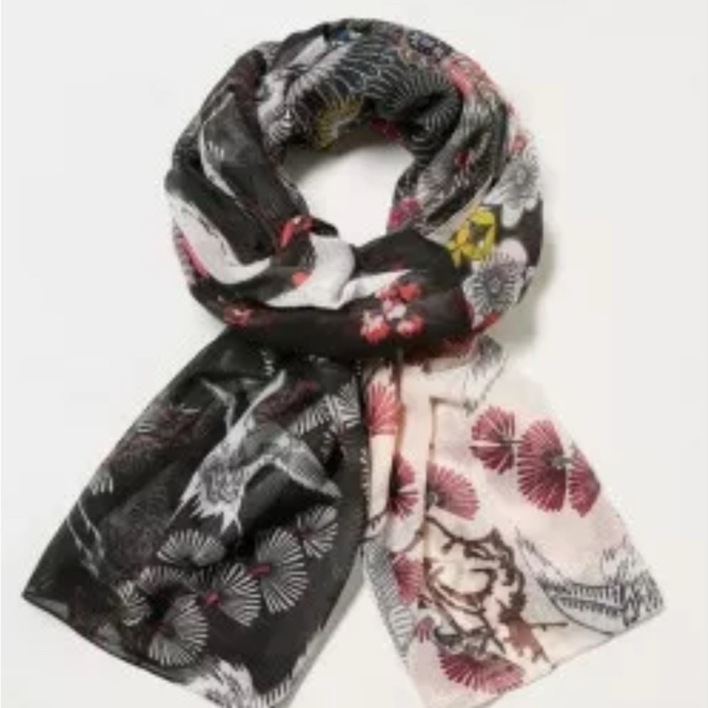 DESIGUAL | Japanese Inspired Rectangle Scarf - Picture 6 of 6